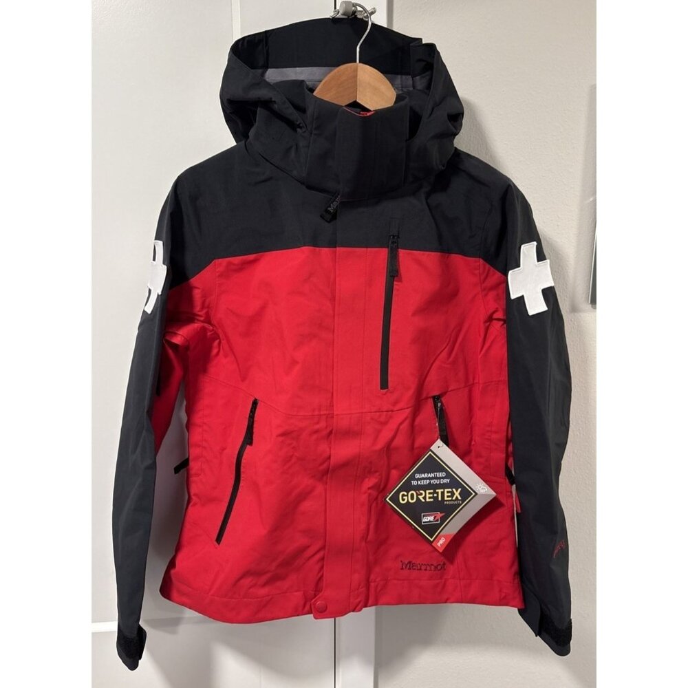 MARMOT Ski Patrol Women Gore-Tex Pro Red/Black Jacket/Parka Rescue NEW $500